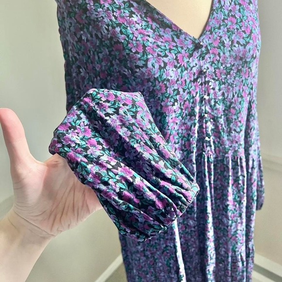 Vintage 80s/90s Floral Babydoll Dress - Picture 4 of 5